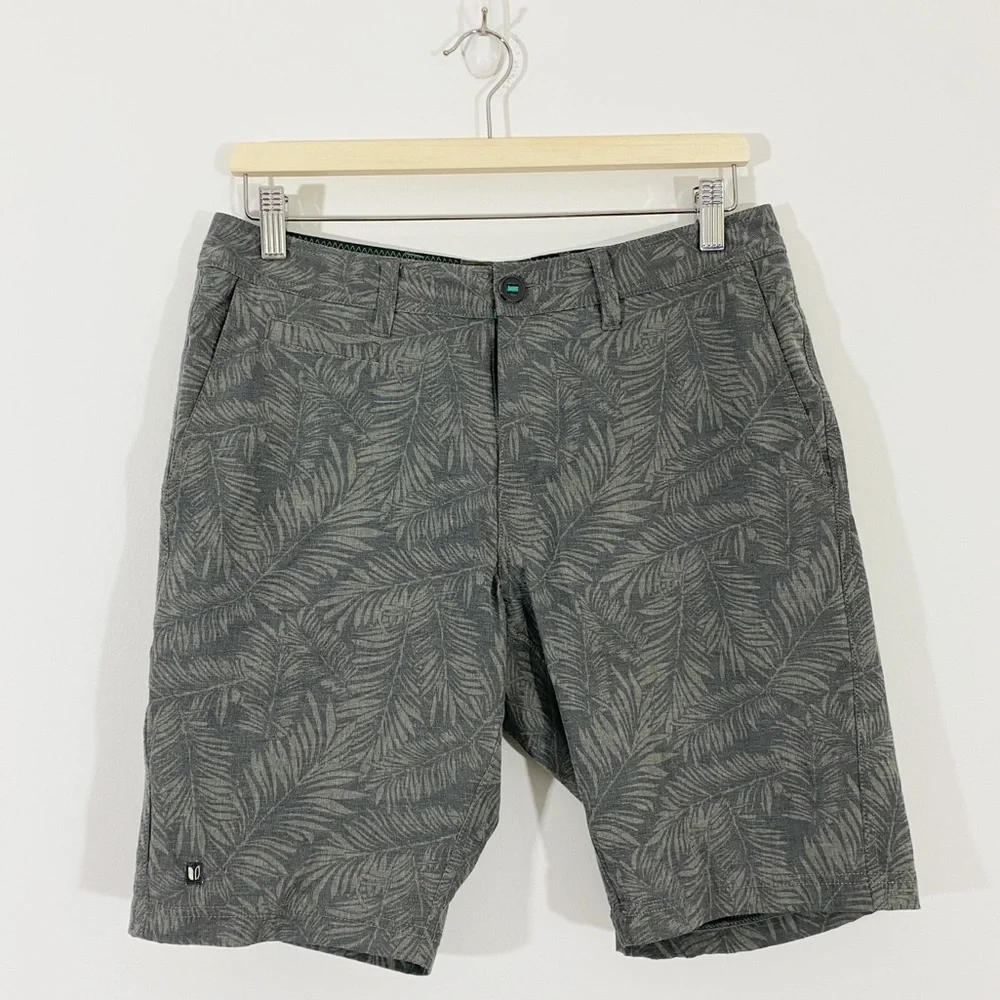 Linksoul 30 Mens Hawaiian Palm Leaf Performance Shorts Golf‎ Casual